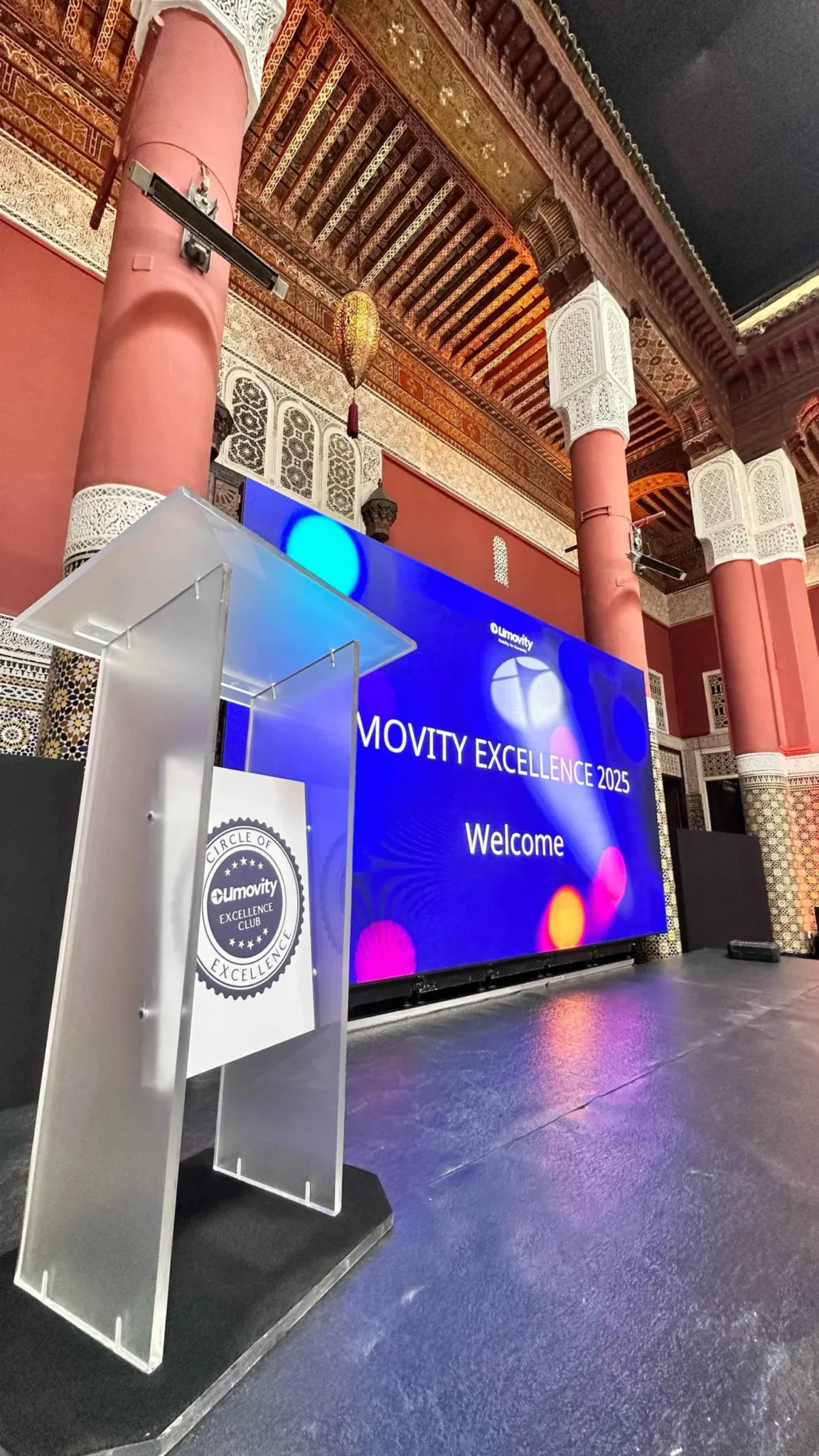 Daylight High-Brightness LED Video Wall for Congress